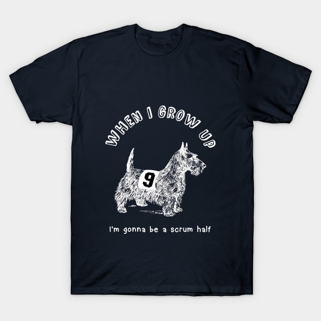 When I grow up I'm gonna be a Rugby scrum half T-Shirt by atomguy